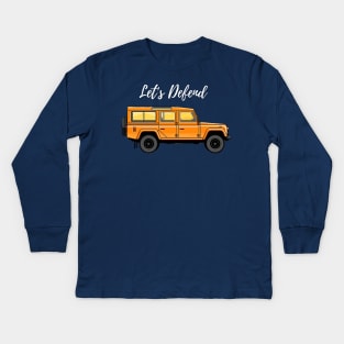 Let's defend { offroader } Kids Long Sleeve T-Shirt